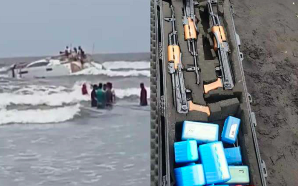मुंबई समीप समुद्री तट पर लावारिस बोटों से बरामद हुए हथियार, AK47 समेत बारूद और कारतूसो से लैस रही नाव