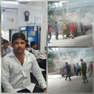 taxi fire