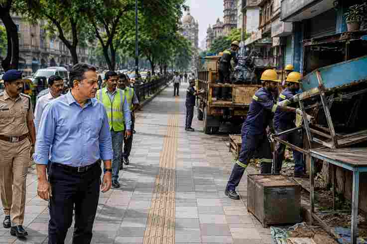 BMC Pedestrian First Drive - मुंबई में 'पेडेस्ट्रियन फर्स्ट' अभियान शुरू, 320 किलोमीटर लंबे फुटपाथों से हटेंगे अतिक्रमण