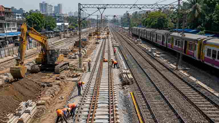 Borivali Virar Railway Lines Expansion - बोरीवली से विरार के बीच पांचवीं और छठी रेलवे लाइन परियोजना ने पकड़ी रफ्तार, लोकल-एक्सप्रेस ट्रेनों के अलग होंगे ट्रैक