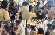 Dombivli Station Hawkers Scuffle - डोंबिवली रेलवे स्टेशन परिसर में पुलिस और फेरीवालों के बीच तीखी झड़प अतिक्रमण हटाने के दौरान बढ़ा तनाव