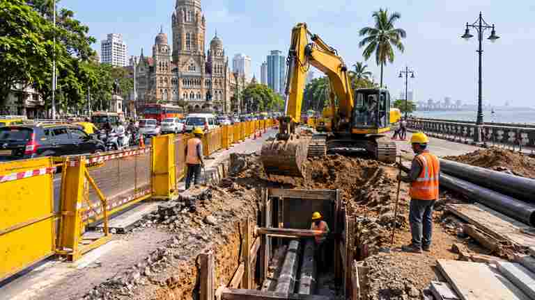 Mumbai Road Digging Policy - मुंबई की सड़कों की बार-बार खुदाई होगी बंद  बीएमसी ने लागू की नई यूटिलिटी लाइन नीति