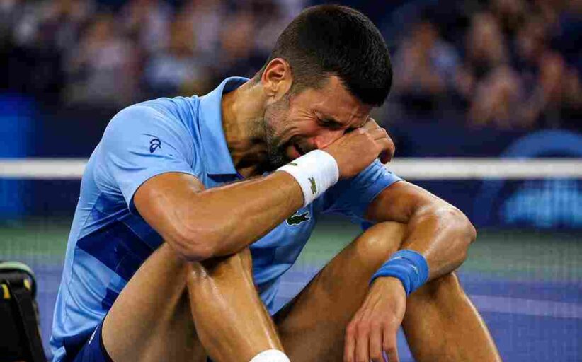 Novak Djokovic Tears - यूएस ओपन के पहले दौर में उलटफेर का शिकार हुए नोवाक जोकोविच, कोर्ट पर ही छलके आंसू