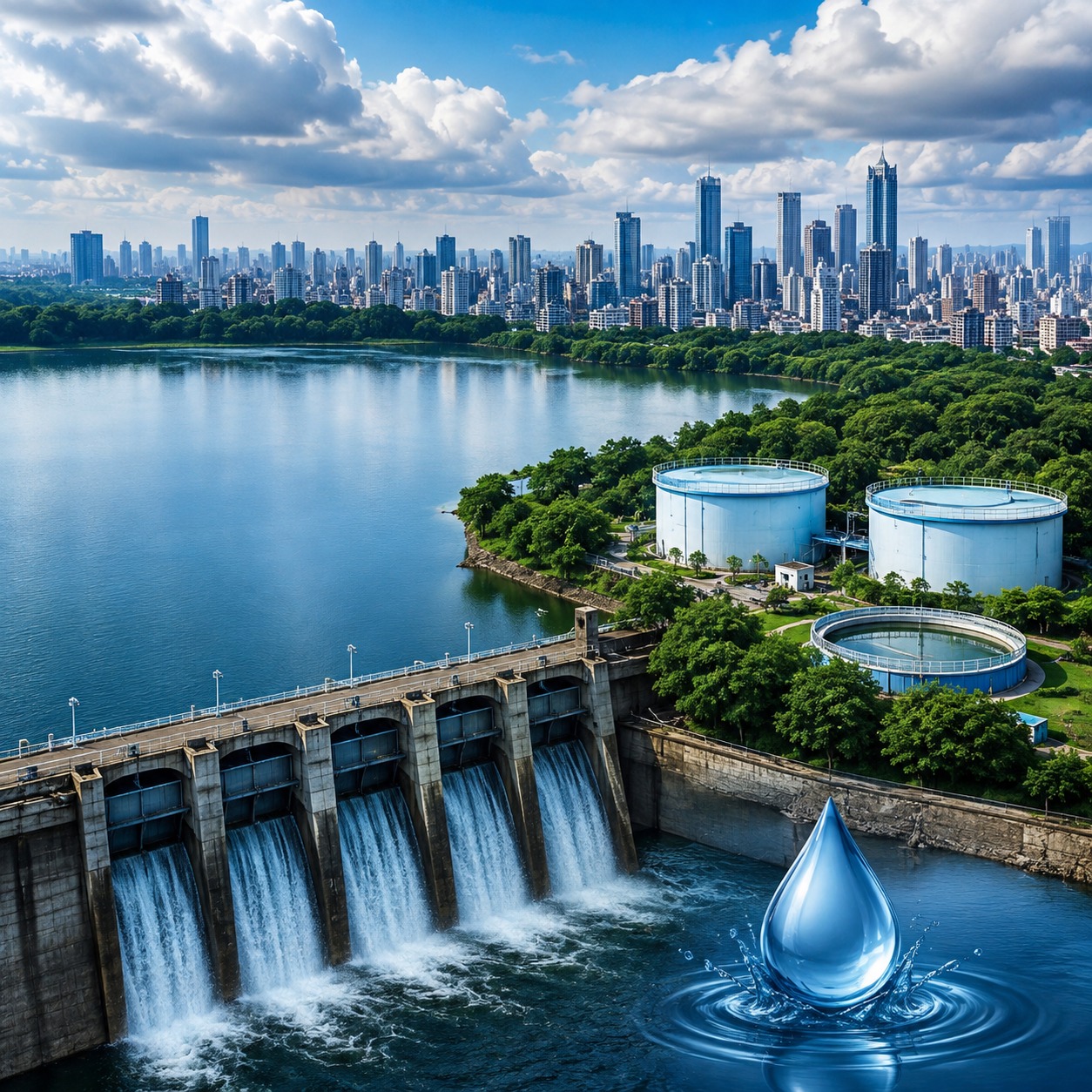 Mumbai Lake Levels Update - मुंबईकरों के लिए राहत  7 झीलों में जलस्तर 95.95 प्रतिशत पहुंचा 13.88 लाख मिलियन लीटर से अधिक पानी का मजबूत स्टॉक जमा