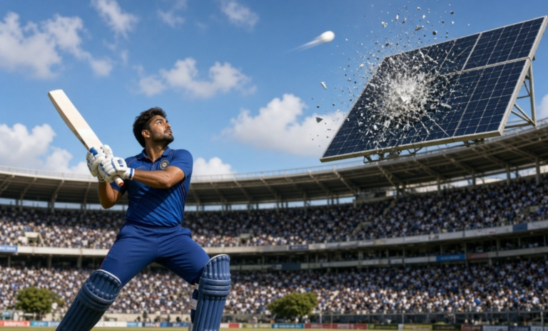 IND vs SL 2nd Test - Rishabh Pant Smashes Monster 95m Six Damaging Solar Panel On Colombo Stadium Roof