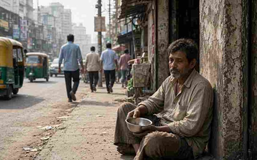 BJP MLA Parag Shah Beggar Experiment Ghatkopar - अरबों की संपत्ति छोड़ घाटकोपर की सड़कों पर भिक्षा मांगते दिखे बीजेपी विधायक पराग शाह  मेकअप से बदला हुलिया गुरु की सीख पर बने 'एक दिन के भिखारी