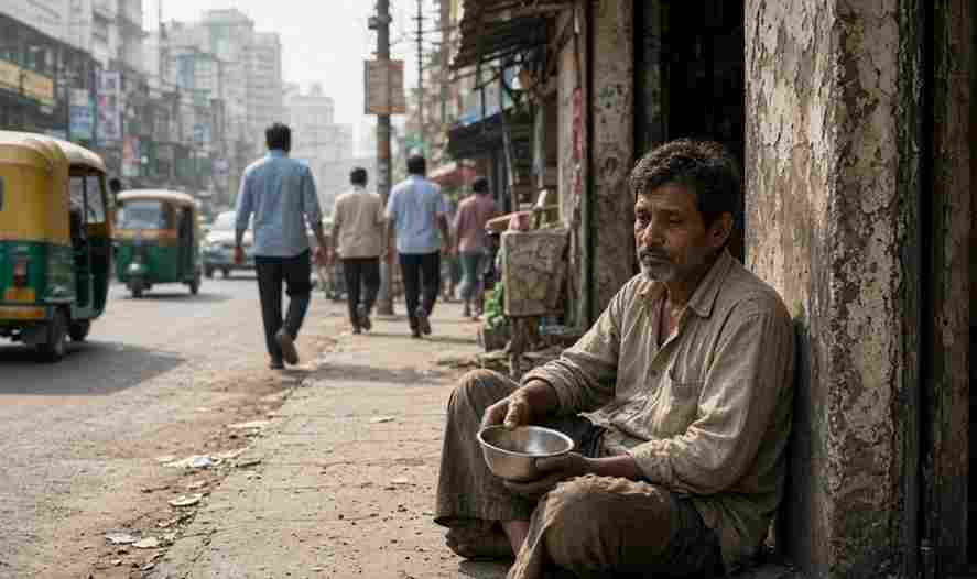 BJP MLA Parag Shah Beggar Experiment Ghatkopar - अरबों की संपत्ति छोड़ घाटकोपर की सड़कों पर भिक्षा मांगते दिखे बीजेपी विधायक पराग शाह  मेकअप से बदला हुलिया गुरु की सीख पर बने 'एक दिन के भिखारी