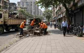 BMC Pedestrian First Drive Andheri West - बीएमसी की पेडेस्ट्रियन फर्स्ट मुहिम - अंधेरी वेस्ट में 38 अवैध स्टॉल हटाए स्टेशनों और एसवी रोड के फुटपाथ अतिक्रमण मुक्त