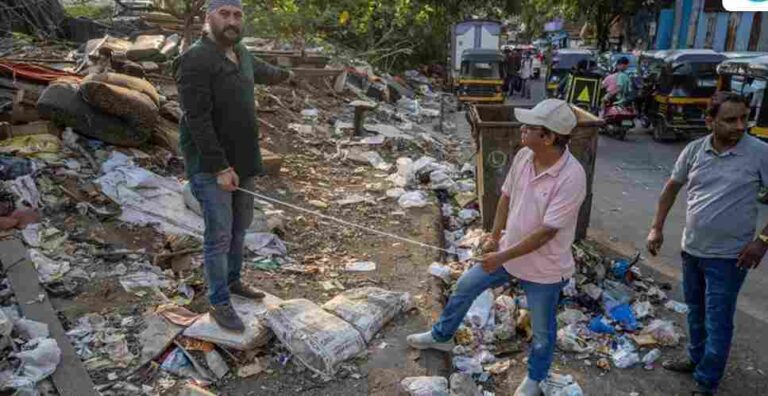 Chandivali Residents Footpath Audit BMC Claims - Chandivali Residents Audit Footpaths to Debunk BMC's 'Pedestrian First' Claims