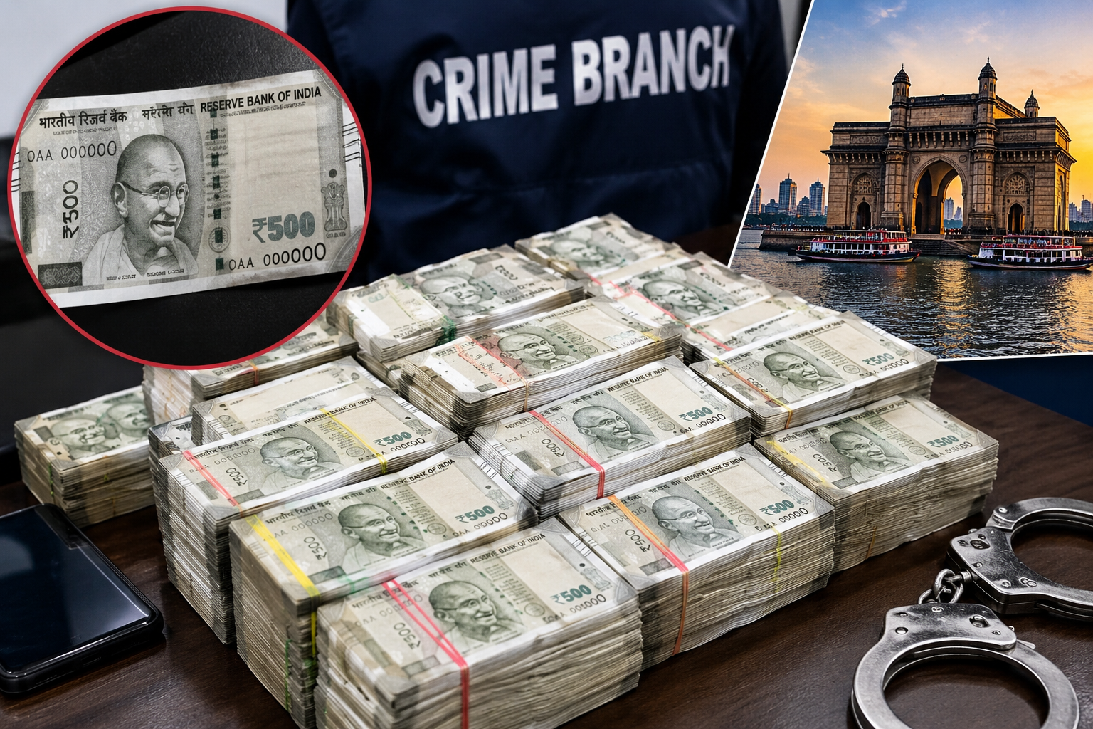 Mumbai Fake Currency Seized Crime Branch - मुंबई क्राइम ब्रांच ने किया जाली नोटों के बड़े सिंडिकेट का भंडाफोड़  रुपये 10.64 लाख के हाई-क्वालिटी रुपये 500 के नकली नोट जब्त, कुर्ला से आरोपी गिरफ्तार