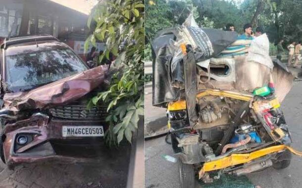 Sion Panvel Highway Pile Up Leaves Five Injured Two Critical - सायन-पनवेल हाईवे पर भीषण सड़क हादसा एक के बाद एक टकराए कई वाहन, 5 लोग घायल, 2 की हालत नाजुक