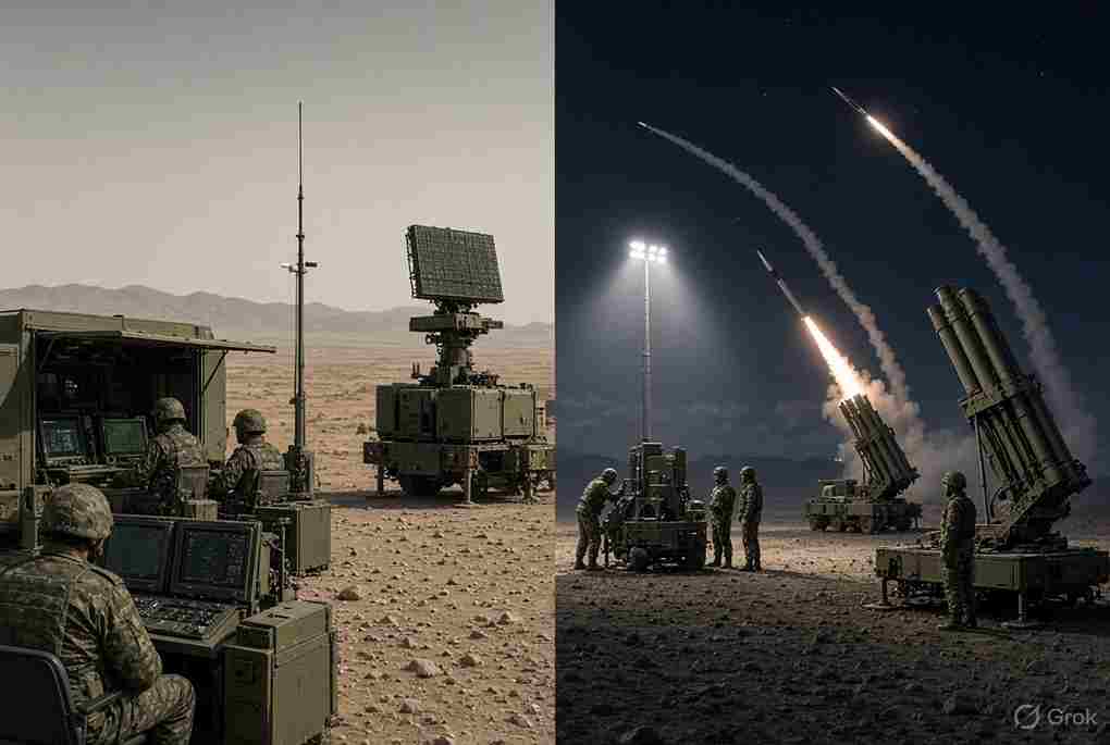 Vajra Warriors Validate Akashteer Air Defence System Day-Night Drills - 'वज्र वॉरियर्स' ने दिन-रात के युद्धाभ्यास में 'आकाशतीर' एयर डिफेंस सिस्टम का किया सफल परीक्षण