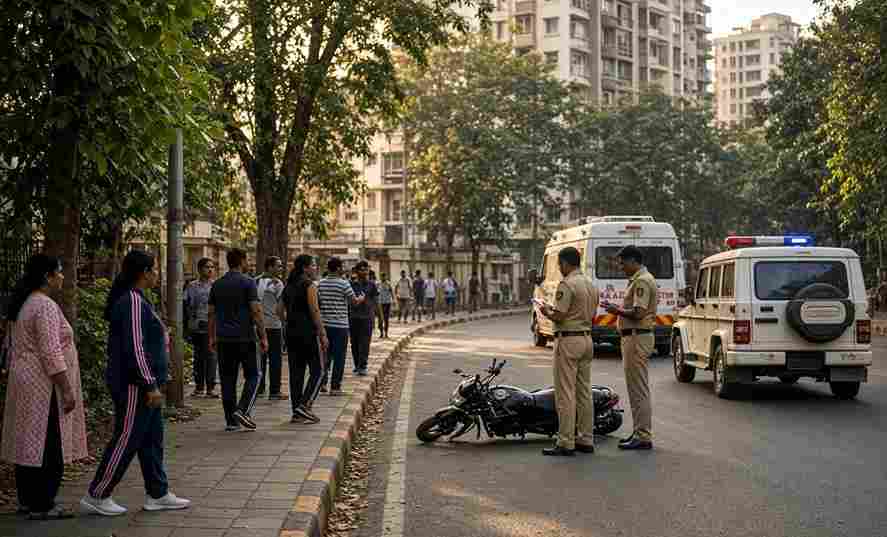 18 Year Old Rider Booked Navi Mumbai Vashi Speeding Bike Accident Woman Death - नवी मुंबई के वाशी में तेज रफ्तार बाइक ने महिला को कुचला - मॉर्निंग वॉक पर निकली 55 वर्षीय महिला की मौत, 18 वर्षीय बाइक सवार के खिलाफ मामला दर्ज