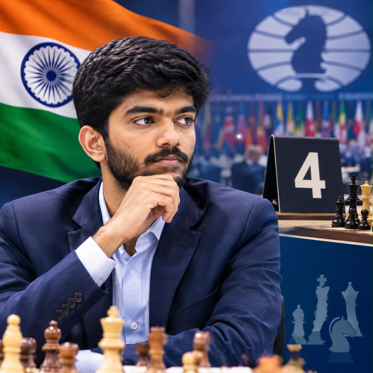 Reigning World Champion D Gukesh To Play On Board 4 - शतरंज ओलंपियाड में बड़ा उलटफेर - फॉर्म से जूझ रहे विश्व चैंपियन डी  गुकेश खेलेंगे चौथे बोर्ड पर प्रज्ञानानंद को पहला बोर्ड