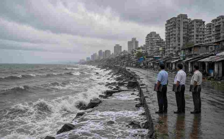 Mumbai Sea Level Rise BMC Risk Assessment - BMC Begins Fresh Climate Risk Check As Rising Sea Levels Threaten To Submerge Low-Lying Stretches Along 149-Km Coastline