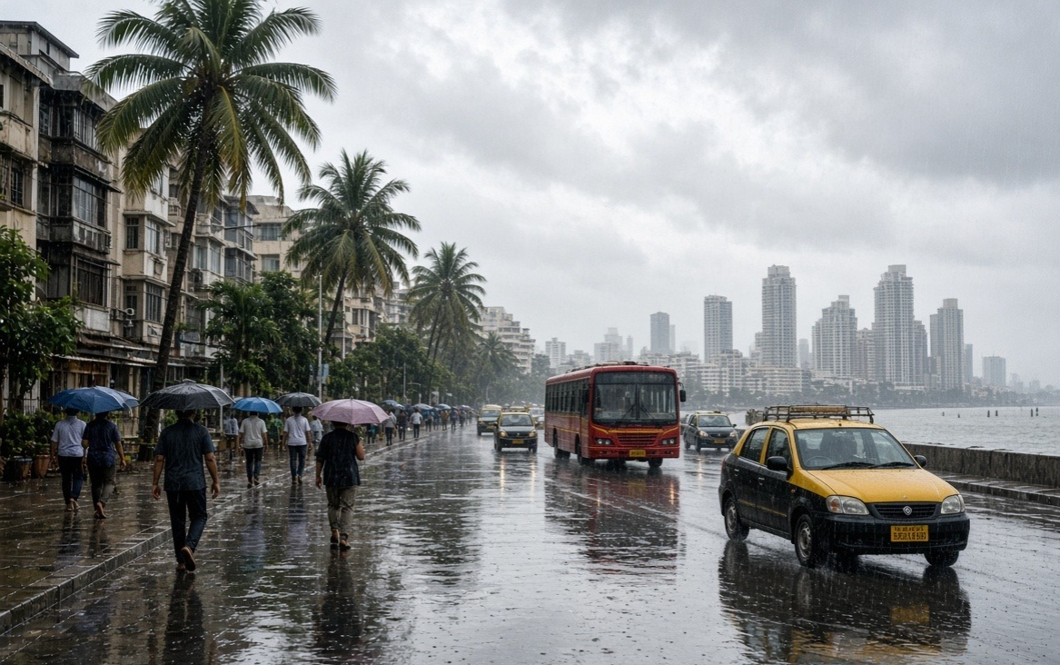 Mumbai Weather Update IMD Light To Moderate Showers Thursday - मुंबई और ठाणे में मौसम का मिजाज - आईएमडी ने जताई हल्की से मध्यम बारिश की संभावना तापमान में हल्की नरमी