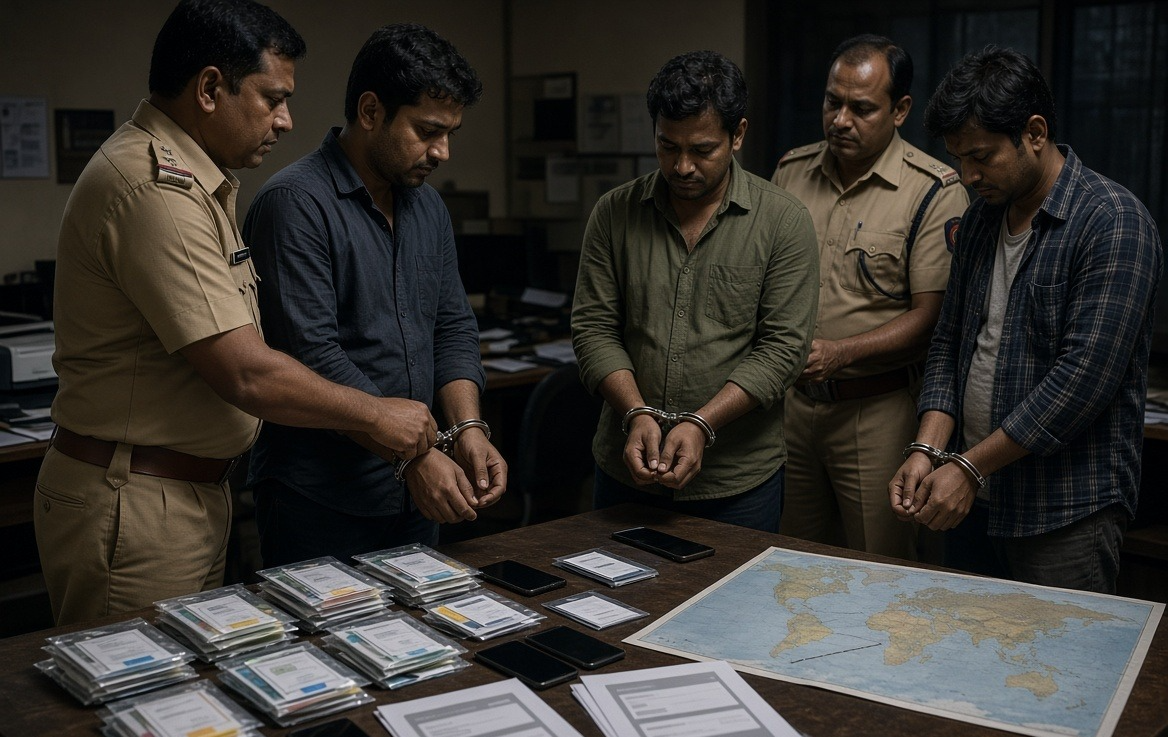 Mumbai Police Arrest Three For Supplying SIMs OTPs Cambodia - फर्जी दस्तावेजों पर सिम जारी करवाकर विदेश में बैठे ठगों को भेजते थे रिमोट एक्सेस; बैंक खातों से करोड़ों रुपए उड़ाने वाले बड़े गिरोह का पर्दाफाश।