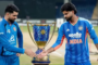 Afghanistan Captain Joins India Celebration Sportsmanship - हार-जीत के फासले से परे दोनों टीमों के खिलाड़ियों ने दिखाया शानदार भाईचारा; सोशल मीडिया पर वायरल हुई दिल जीतने वाली तस्वीरें और वीडियो।