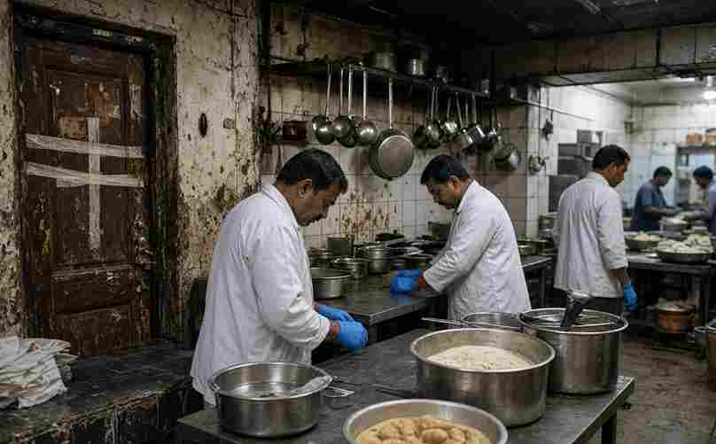 FDA Suspends Licences Olympia Coffee House Nair Hospital Canteen Mumbai - स्टोर रूम में शौचालय, अस्वच्छ पानी और कॉकरोच मिलने पर बड़ी कार्रवाई त्योहारों के सीजन को देखते हुए आयुक्त तुकाराम मुंडे के निर्देश पर ताबड़तोड़ छापे।