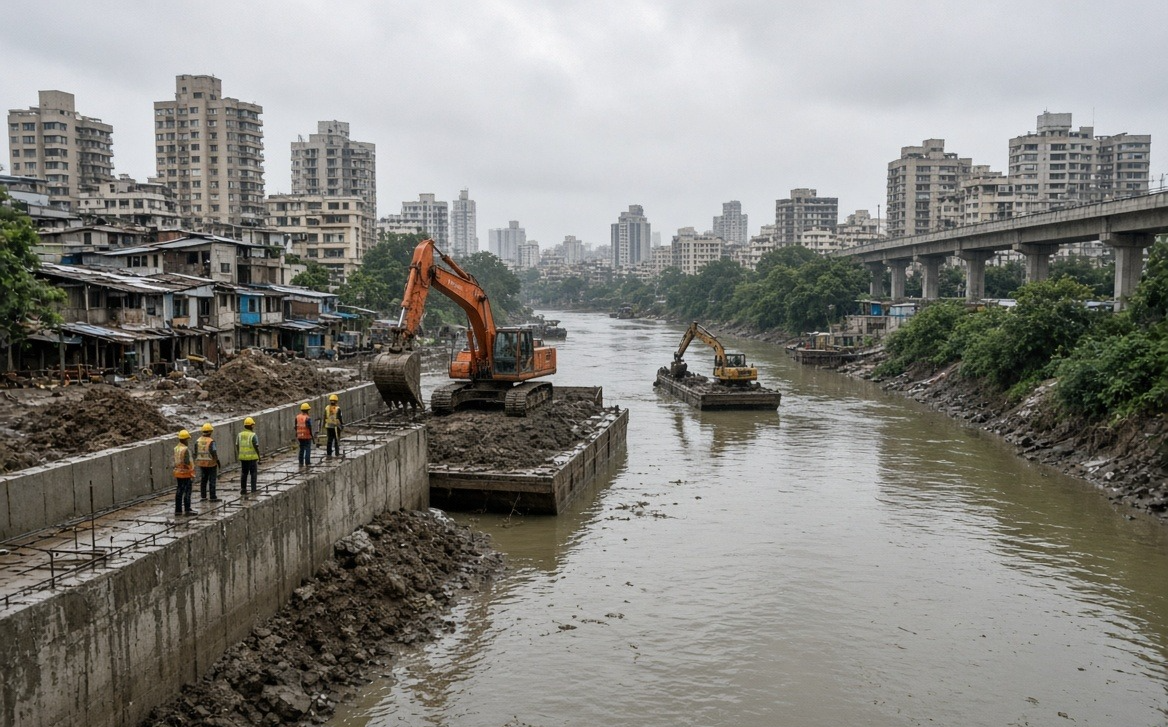 BMC Invites Rs 10.6 Crore Tender Mithi River Package 3 - मुंबई में मिठी नदी का कायाकल्प 1,700 करोड़ के 'पैकेज 3' प्रोजेक्ट की निगरानी के लिए बीएमसी ने 10.6 करोड़ रुपये का टेंडर जारी किया