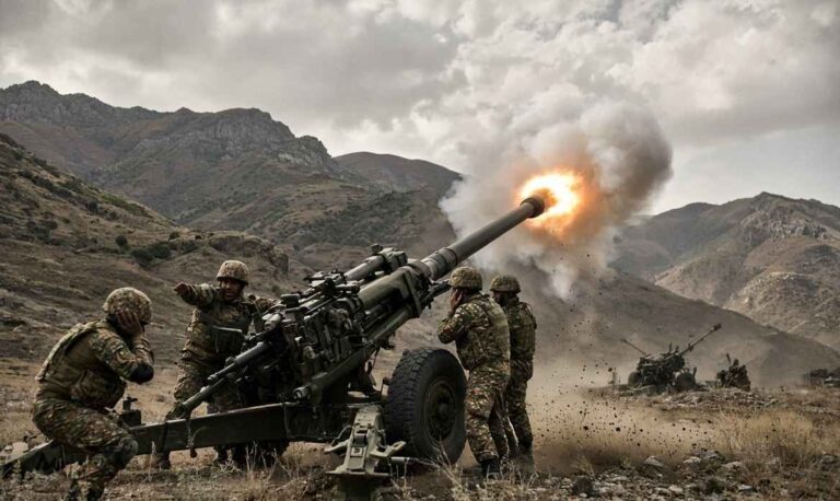 Armenia Tests Indian Trajan 155mm Howitzers Live Fire Drill - Strategic Firepower: Armenia Successfully Tests Newly Procured Indian Trajan 155mm/52-Calibre Howitzers In Live-Fire Drills; Deepens India Defence Ties