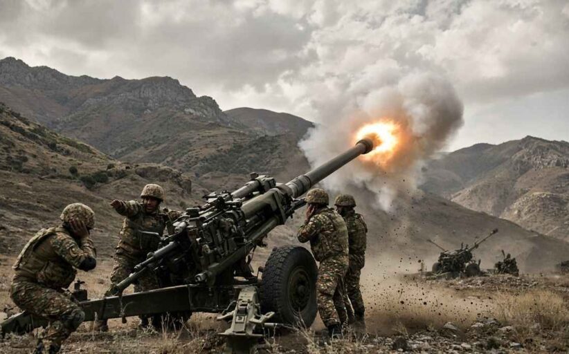 Armenia Tests Indian Trajan 155mm Howitzers Live Fire Drill - आर्मेनिया की सेना ने किया भारत से खरीदी गई आधुनिक तोपों का सफल परीक्षण लाइव-फायर ड्रिल में गरजीं 'ट्रेजन' 155mm होवित्जर तोपें