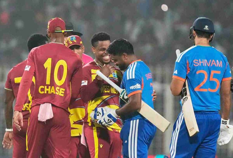 IND vs WI 4th T20I Shai Hope Sanju Samson 10 World Records - Record Fest In Hyderabad