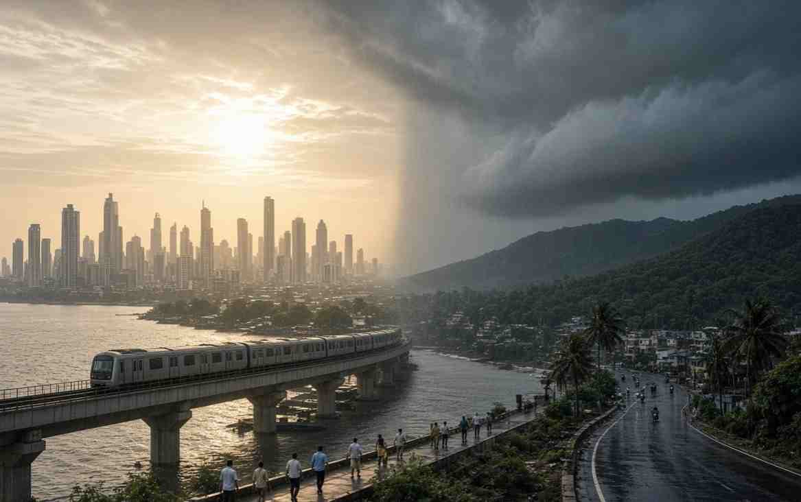 Maharashtra Weather Update  - मुंबई और ठाणे में 'अक्टूबर हीट' का प्रचंड टॉर्चर पारा 37 डिग्री के पार मौसम विभाग का 'हॉट एंड ह्यूमिड' अलर्ट, पालघर में तूफानी बारिश का कहर